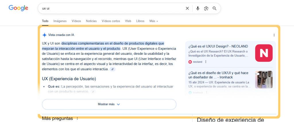 EJEMPLO DEL ENFOQUE SGE SEARCH
